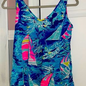 This Lilly Pulitzer tank top has only been worn once!